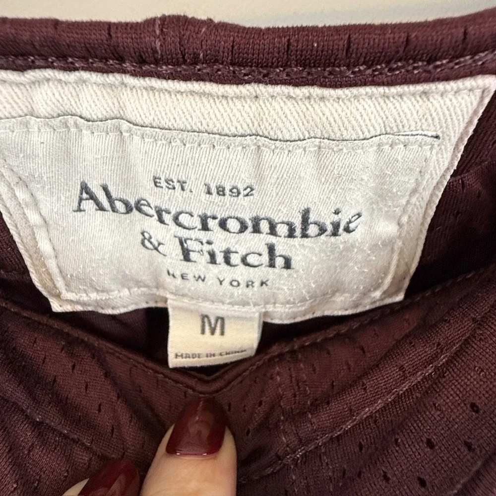 Abercrombie & Fitch Shorts Mens Medium Athleisure Collegiate Mesh Varsity Track